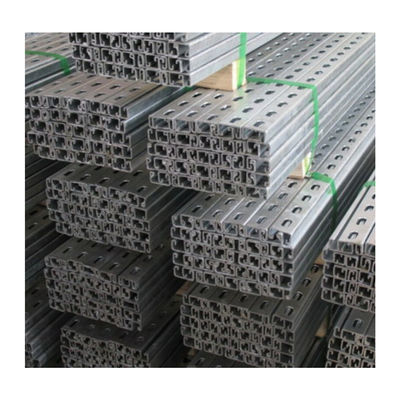 ซื้อ สแตนเลสคาร์บอนเบา 3 นิ้ว C Channel Slotted Hot Dip Galvanized Strut โลหะเจาะ online manufacture